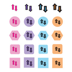 Simple Arrow icon sign design