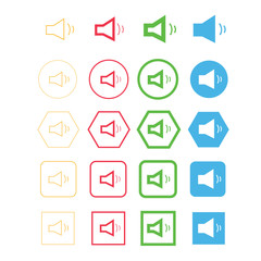 Simple sound icon sign design