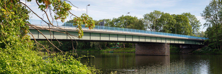 Br&uuml;cke &uuml;ber der der Ruhr, Bundestra&szlig;e 54, Herdecke,  Ruhrgebiet, Nordrhein-Westfalen, Deutschland, Europa