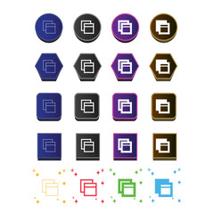Simple Open window icon sign design