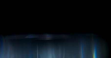 Spectrum Light Flare Overlay Prism Rainbow Light Flares Overlay on Black Background
