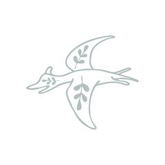 Vector dinosaur for kids design. © MarijaBazarova