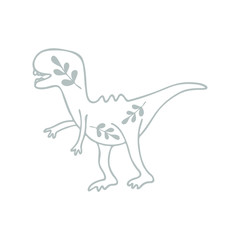 Obraz na płótnie Canvas Vector dinosaur for kids design.