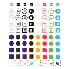 Simple toogle icon sign design