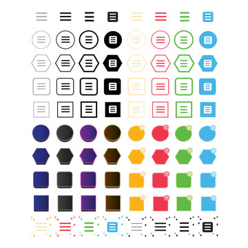 Simple toogle icon sign design