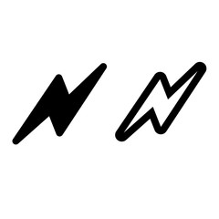 bolt icon lightning icon