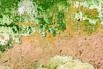 Abstract green concrete wall background and texture
