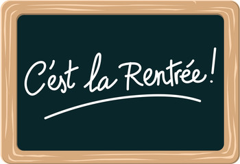 Obraz premium C'EST LA RENTRÉE ! - Ardoise et craie