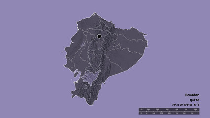 Location of Azuay, province of Ecuador,. Administrative