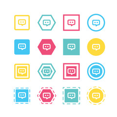 Chat icon illustration
