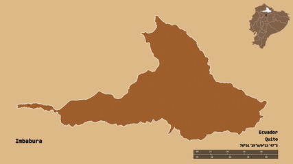 Imbabura, province of Ecuador, zoomed. Pattern