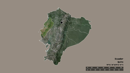 Location of Manabi, province of Ecuador,. Satellite