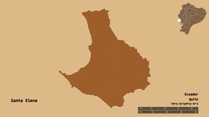 Santa Elena, province of Ecuador, zoomed. Pattern
