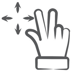 
Drag and drop vector style, finger tap in editable style 
