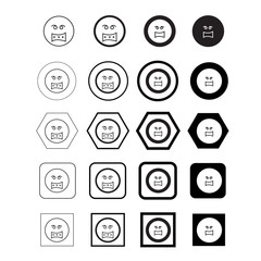 Fototapeta premium emoji vector illustration icon