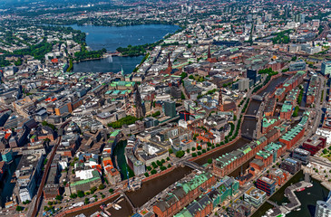 Hamburg, Luftaufnahme, Germany