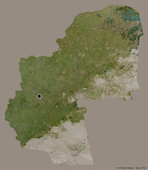 Ash Sharqīyah, governorate of Egypt, on solid. Satellite