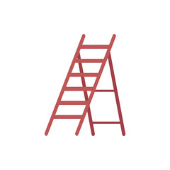 Ladder or folding staircase icon flat cartoon vector illustration isolated.