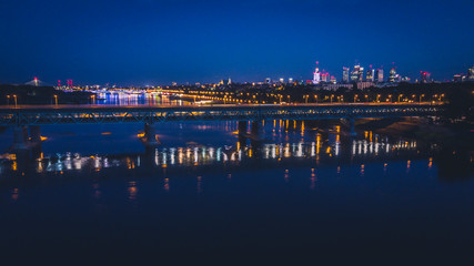 Warsaw by night. Warszawa nocą