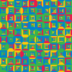Seamless pattern geometric. Colorful abstract background. Vector design