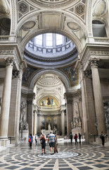 PANTHEON, PARIS, FRANCE - JULY 17, 2010: A view from inside the Pantheon.