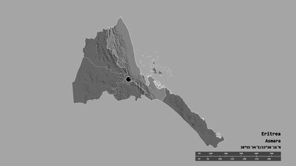 Location of Semenawi Keyih Bahri, region of Eritrea,. Bilevel