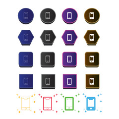 Mobile icon , smartphone icon illustration