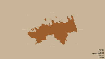 Harju - Estonia. Bounding box. Pattern