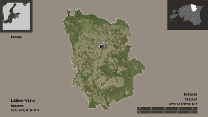 Lääne-Viru, county of Estonia,. Previews. Satellite