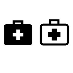 Obraz premium Medical kit icon illustration design