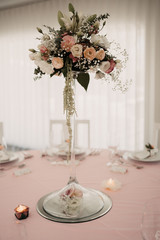 mesa, decoração,boda,flor