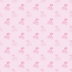 seamless repeat pattern design with cherries 