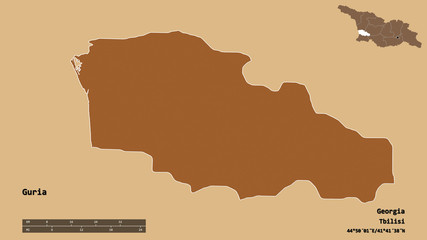 Guria, region of Georgia, zoomed. Pattern
