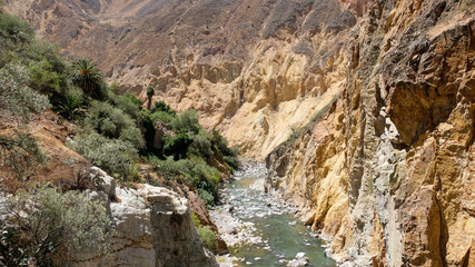 River running through canyon