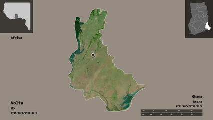 Volta, region of Ghana,. Previews. Satellite