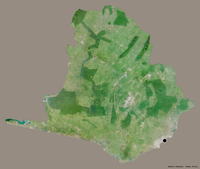 Western, region of Ghana, on solid. Satellite