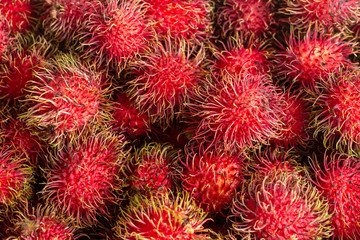 Red rambutan background.