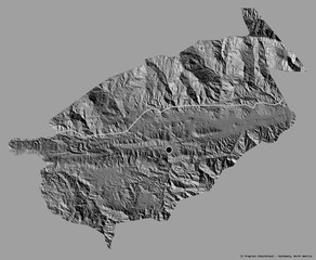 El Progreso, department of Guatemala, on solid. Bilevel