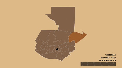 Location of Izabal, department of Guatemala,. Pattern