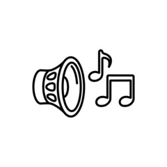 Loudspeaker icon template