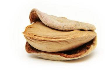 The almond isolated on white background. Studio shot.