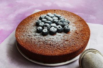 Whole Blueberry Sponge cake