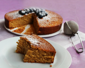 Blueberry Sponge cake