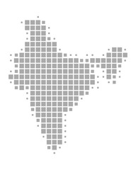 Fototapeta premium Karte von Indien