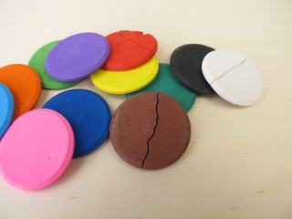 Colorful water-soluble watercolor tablets