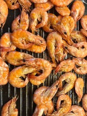 shrimp on the grill