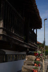 Asturias.  Bueño, the beautiful villlage of Horreos in Oviedo, Asturias. Spain