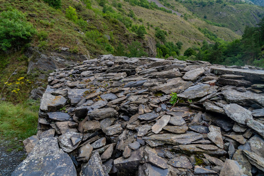 Anatori Crypts, near Shatili in the Upper Khevsureti. Georgia