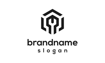 Home service logo design vector