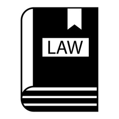 Book of law Concept Vector Icon Design, Lawyer and Legal system Symbol on white background 